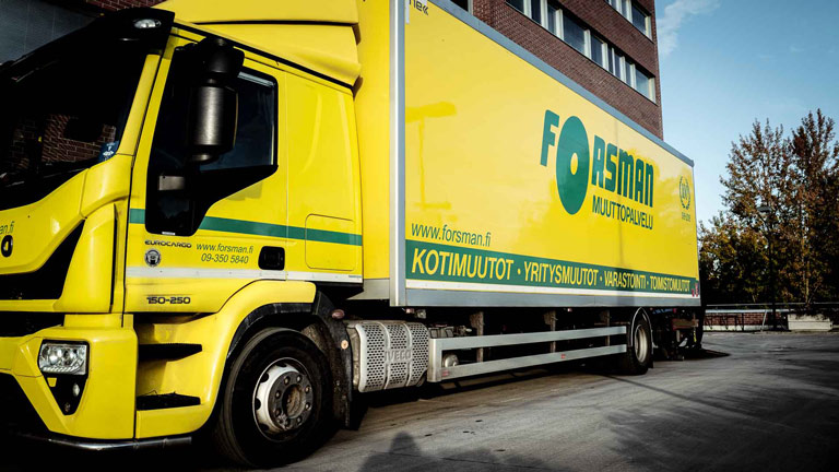 Forsmanin keltainen rekka.