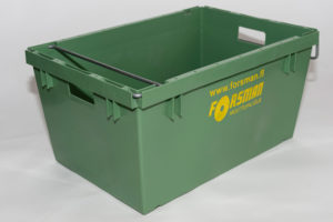 Forsmanin muuttolaatikko ilman kantta.