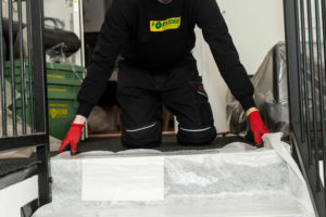 Suojapaperin asennus esimerkki